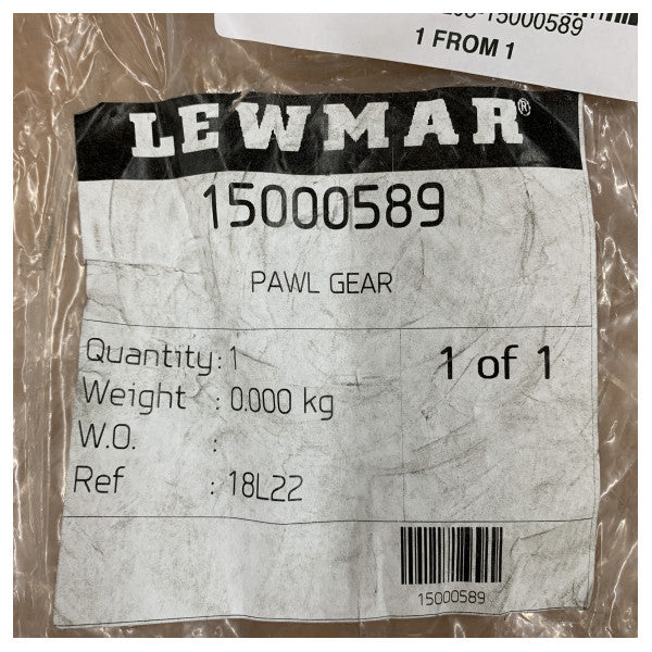 Lewmar 15000589 Pawl Gear - Parti ta' rikambju għall-winċ tal-jott 