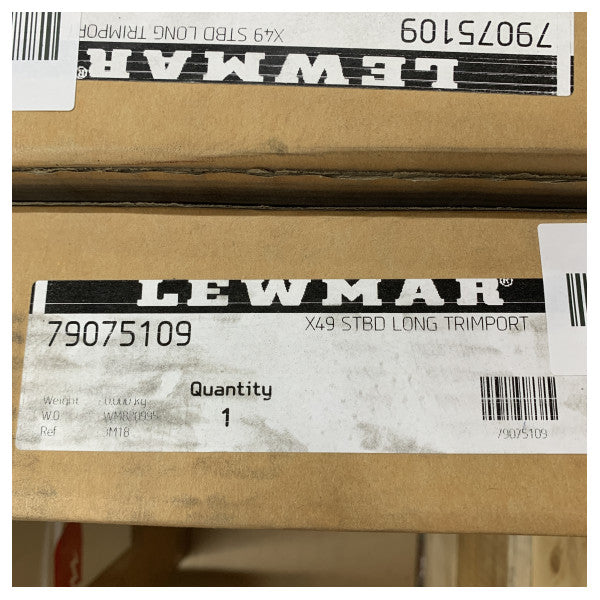 Lewmar F3GTP X-Yachts 49 styrbord lang marine glaseenhed - 79075109 