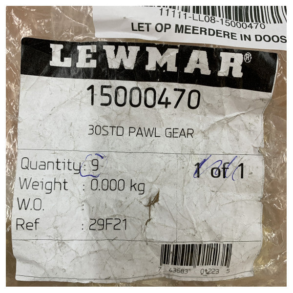 Lewmar 30STD Pawl Gear for Self-Tailing Winches - 15000470 