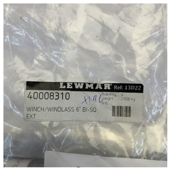 Lewmar 40008310 6inch Bi-Square Winch & Windlass Extension Drive