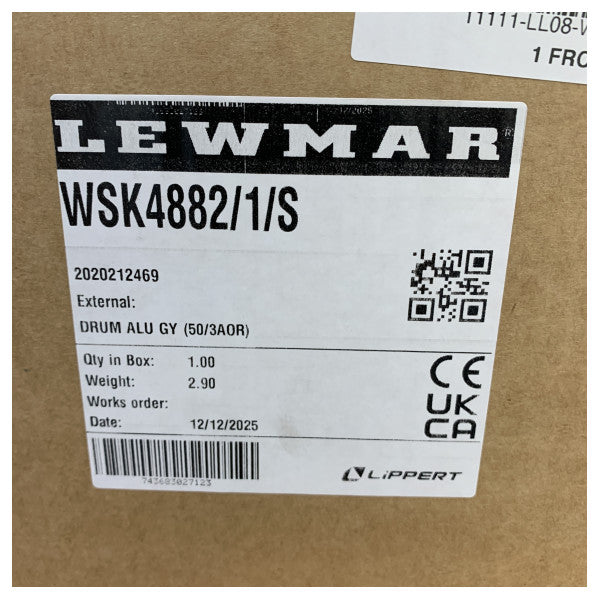 Lewmar Self Tailing-spil tromlestørrelse 50/3AOR - grå aluminium - WSK4882/1/S 