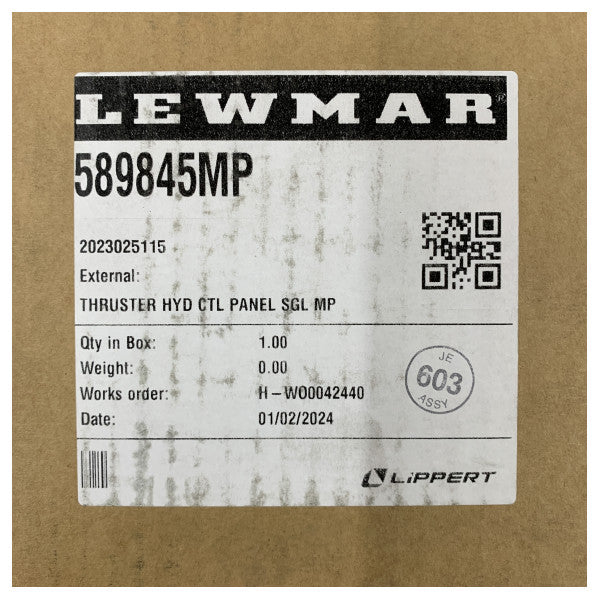 Lewmarin yksittäinen hydrauliikkapotkurin ohjauspaneeli - 589845MP 
