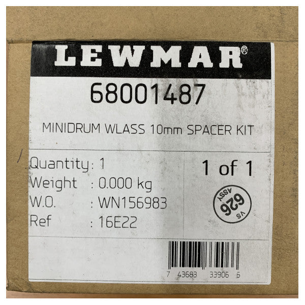 Lewmar 68001487 Minidrum Windlass 10mm Zestaw dystansowy - anodowane aluminium 