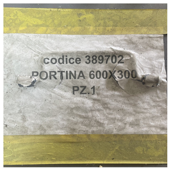 Stål Marine Lokk - Tilgangsluke FE510 UNI5046-1999 600 x 300 mm 