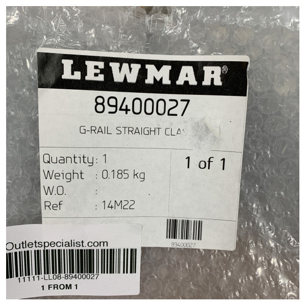 Lewmar 89400027 G-Rail Straight Classic Yacht Hardware -kisko 