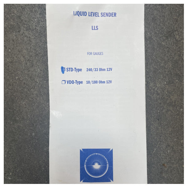 Sensor de Nível de Líquido Tipo STD em Aço Inoxidável 240 - 33 Ohm 12V 20 cm - HPY00001/20cm 