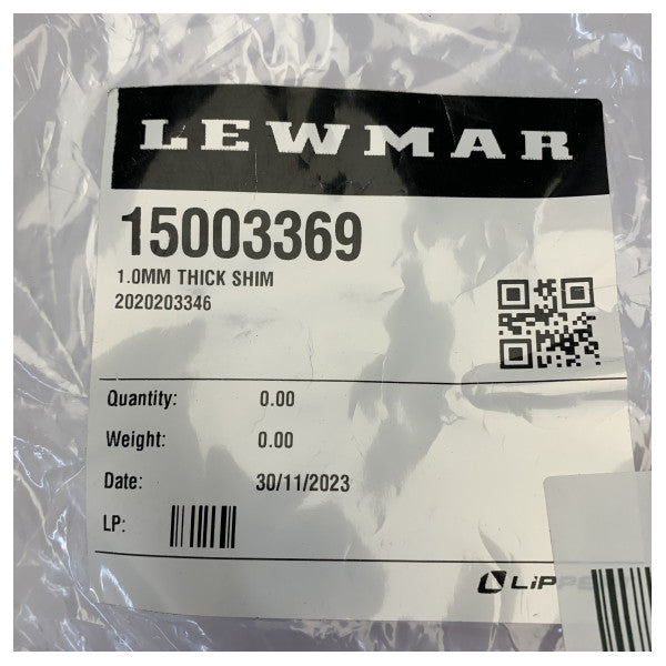 Lewmar 15003369 1.0mm Thick Shim 