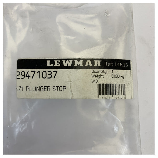 Lewmar 29471037 SZ1 Plunger Stop for T-Track 