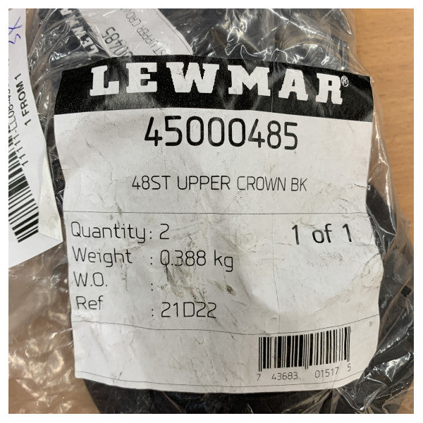 Lewmar 45000485 48ST Couronne supérieure BK Pièce de rechange pour winch self-tailing 