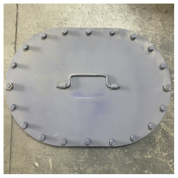 Schwere Marine Stahl MAN Luke 600 x 400 mm Wasserdichter Dichtungsring 