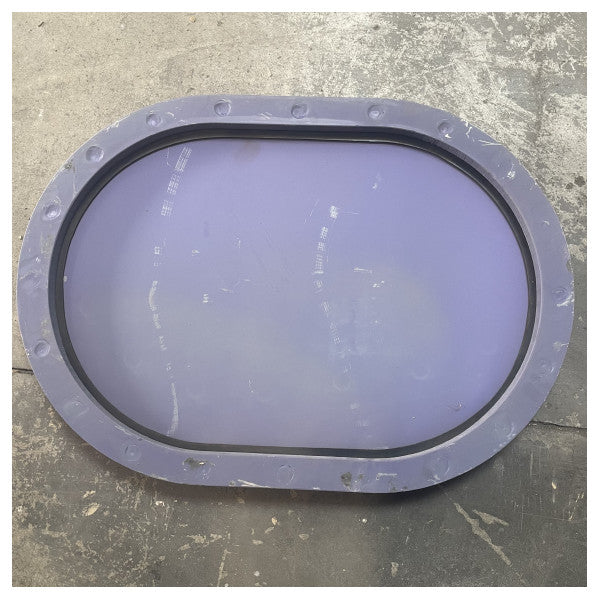 Porte de hublot en acier marin robuste MAN 600 x 400 mm avec joint étanche 