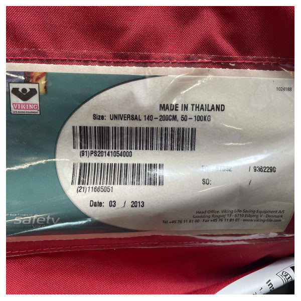 バイキングユニバーサル断熱サバイバルスーツ 大人用 50 - 100 KG | 140 - 200 cm 