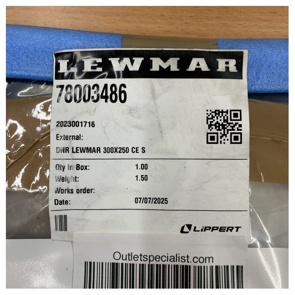 Lewmar Replacement Glass Panel for Marine Hatch 300x250mm CE Certified - DNR 160 