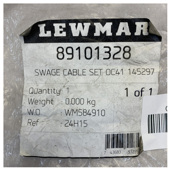 Lewmar 89101328 OC41 Swage Cable Set 145297 