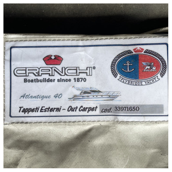 Cranchi Atlantique 40 Устойчиво външно морско нехлъзгаво килимче за кокпит - 33971650 