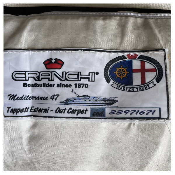 Cranchi Mediterranee 47 Holdbar Blå Rutsjebeskyttelse Båtdekk Matte - 33971671 