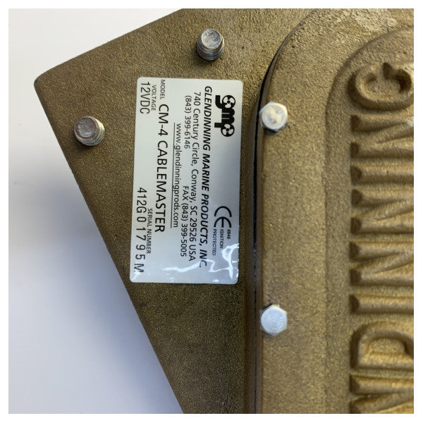 Glendinning CM4-12V Cablemaster marint landstrømkabel-lagringssystem - 12V 