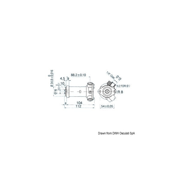 1/4 tommer messing marinepumpe af høj kvalitet til vandcirkulation og kølesystemer
