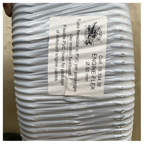 Osculati Tubo flexible de PVC de 50 mm para protección de cables marinos - Tubo Engine-flex duradero y resistente a la intemperie