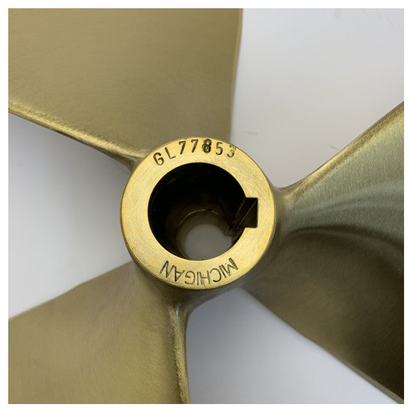 Michigan Propellers 3-blads messingpropell GL352 24x22  RH 40mm - 668404 