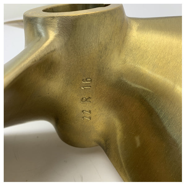 Michigan Propellers 3-Blatt Messingpropeller GL352 23x15 RH 40mm - 668386 