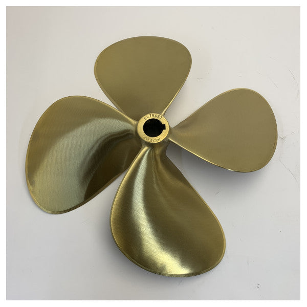 Michigan Propellers Hélice de latão de 4 pás GL469 20x17 LH 35mm - 860553 
