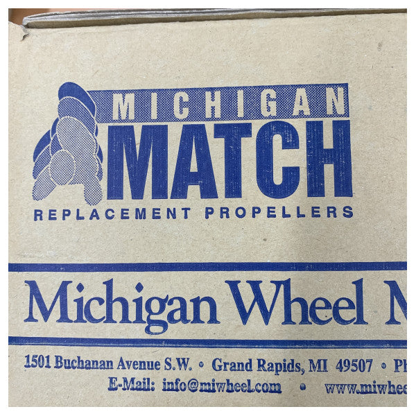 Michigan Match 3-bladig aluminiumpropeller till båt 9 1/4 x 12 RH - 102107 