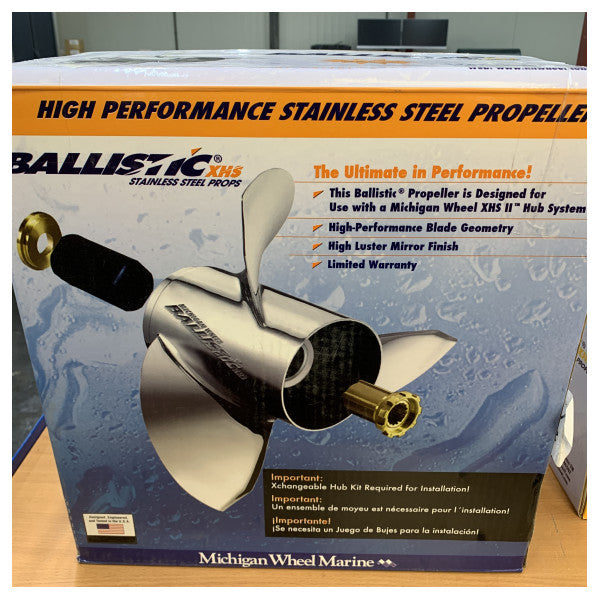 Michigan Ballistic 3 Kanatlı Paslanmaz Çelik Pervane 14 3/8 x 21 LH XHS - 937521 