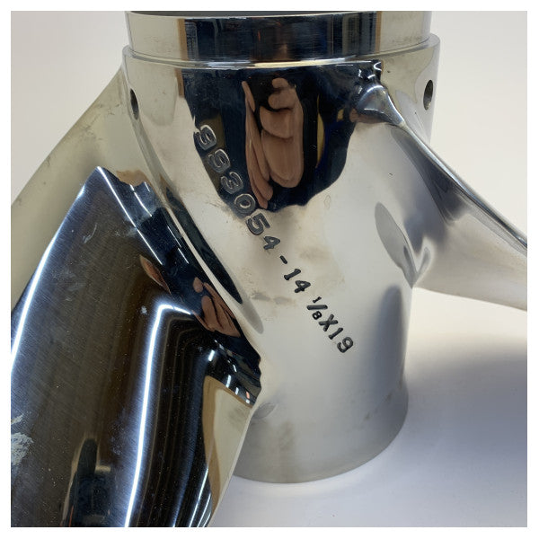 Michigan Apollo 3-Blade Stainless Steel Propeller 14 1/8 x 19 LH - 993054 