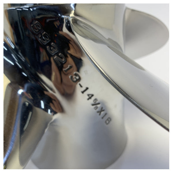 Michigan Apollo 4-Blade Stainless Steel Propeller 14 5/8 x 16 LH - 993213 
