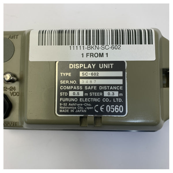 Furuno SC-602 Marine Satellite Compass Display Unit - Used 