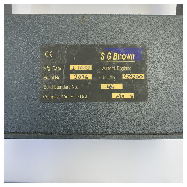SG Brown FS1-315MA-F Marine Navigation Repeater Unit with Mounting Bracket - Used