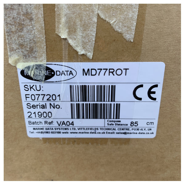 Marine Data MD77ROT Rate of Turn Indicator Flush Mount Marine Navigation