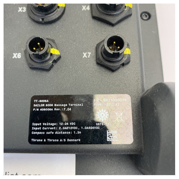Sailor TT-6006A beskedtill terminal - brugt 