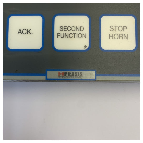 Praxis 98-6-020-004 Marine Control Panel Replacement Membrane Overlay - Begagnad 