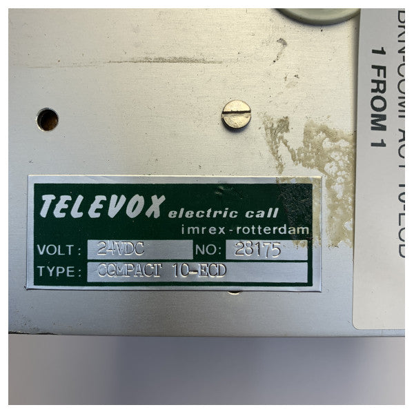 Televox Compact 10-ECD maritimt kommunikationssystem - brugt 