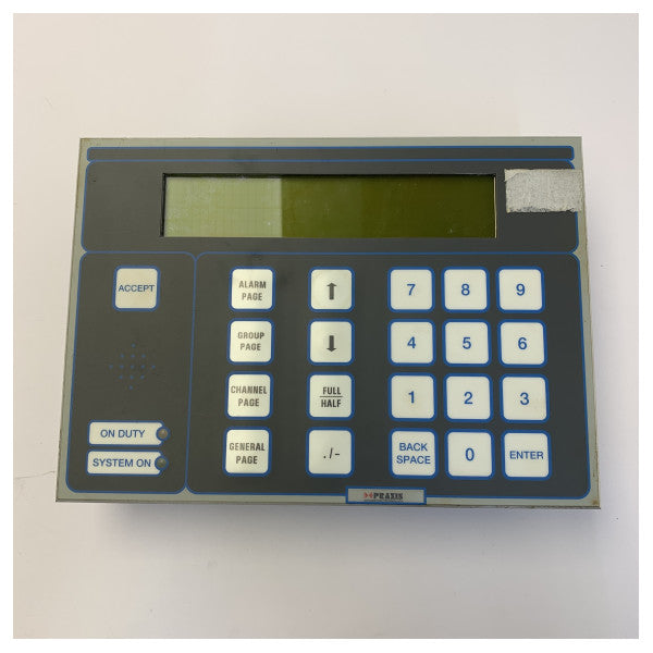 Praxis 98-6-020-608 Marine Alarm Control Panel LCP-4 Chefeniør - Brugt 