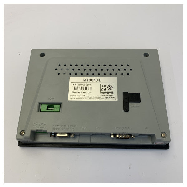 Weintek MT8070iE ecrã tátil HMI industrial de 7 polegadas - usado 