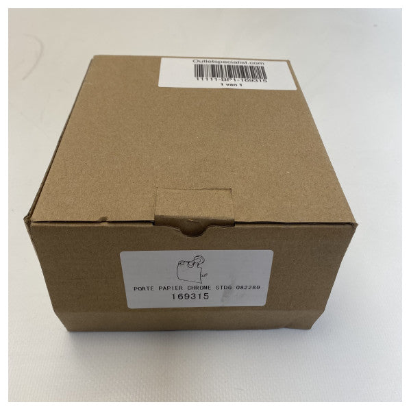 Porte-papier hygiénique en chrome de qualité marine - Distributeur de papier hygiénique durable, résistant à la corrosion et à l'humidité pour les bateaux et les navires