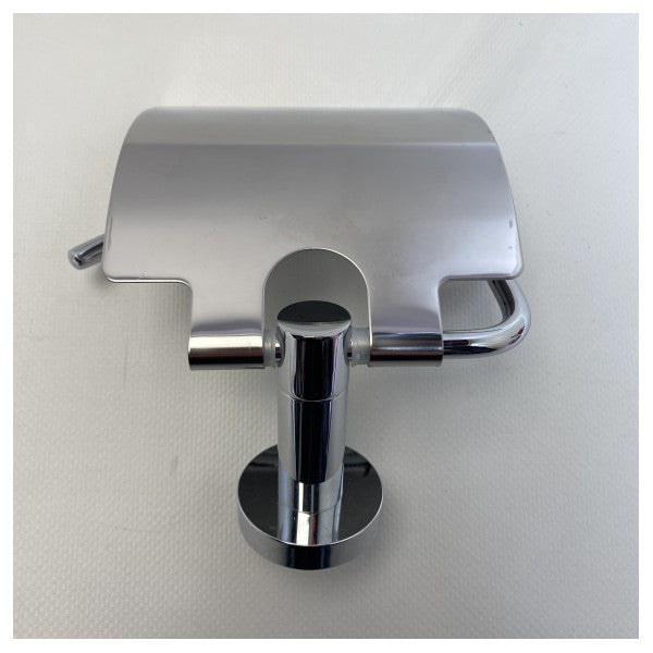 Porte-papier hygiénique en chrome de qualité marine - Distributeur de papier hygiénique durable, résistant à la corrosion et à l'humidité pour les bateaux et les navires