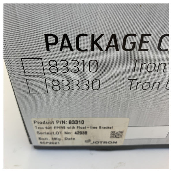 Jotron 83310 Tron 60S EPIRB With Float Free Bracket Marine Safety Equipment