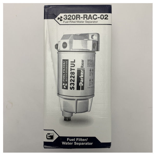 Parker Racor 320R-RAC-02 Filtre à carburant marin et séparateur d'eau pour moteurs in-bord et hors-bord