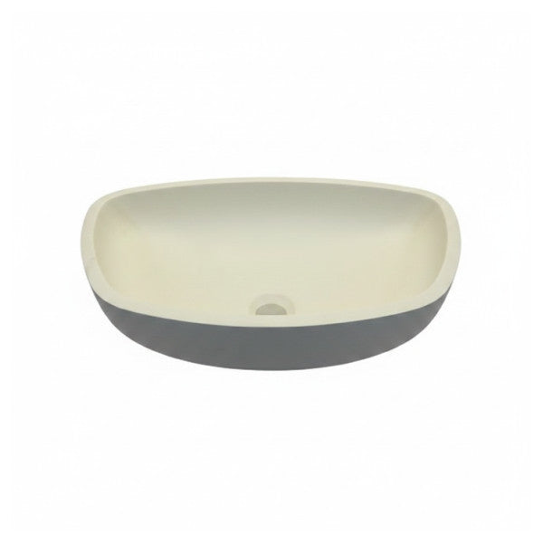 Lavabo de baño Glass Design Square de superficie, nuevo Quad Bianco mate 