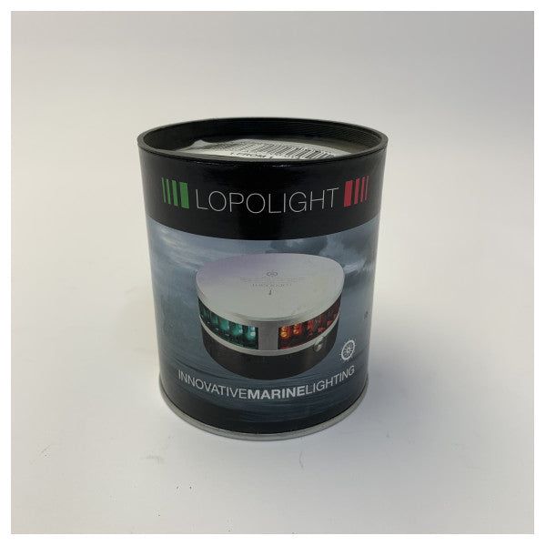Lopolight 200-014 مصباح ملاحة LED بمدى 2 ميل بحري 360 أحمر 