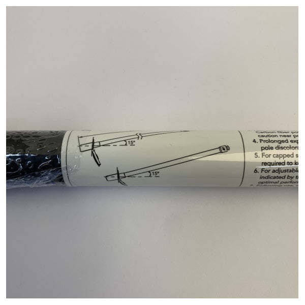 Marine Town Black Carbon Bow Awning Kit - Yacht Sunshade Poles and Deck Sockets