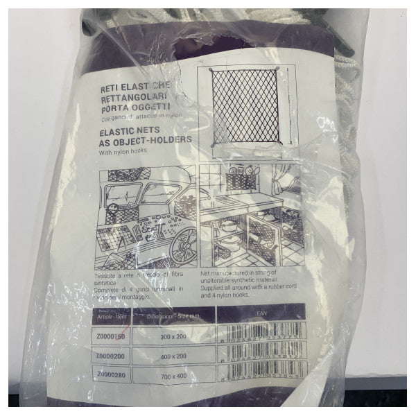TREM Z0000150 Red de almacenamiento marina blanca para cocina y camarote de yate 