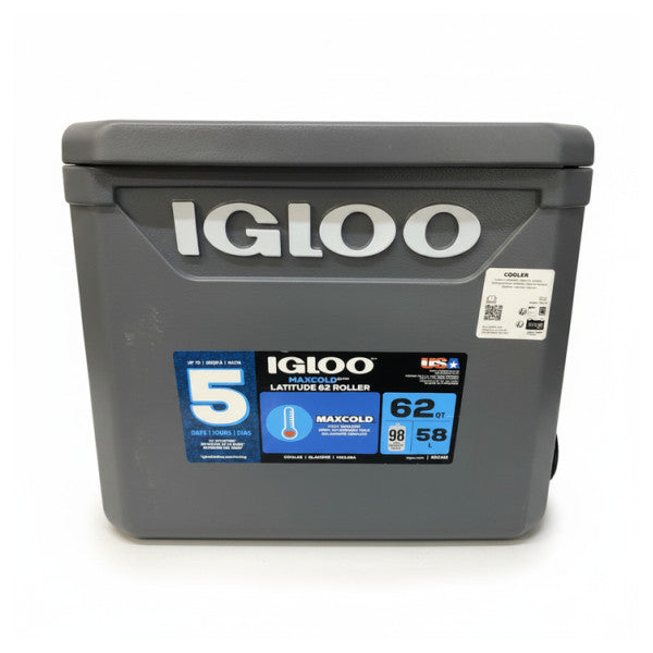 Igloo Maxcold Latitude 62 Roller Cooler 58L mobile Marine-Kühlbox mit Rädern 