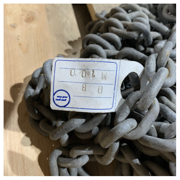 Sanguineti 8mm x 100M Galvanized Calibrated Anchor Chain DIN766
