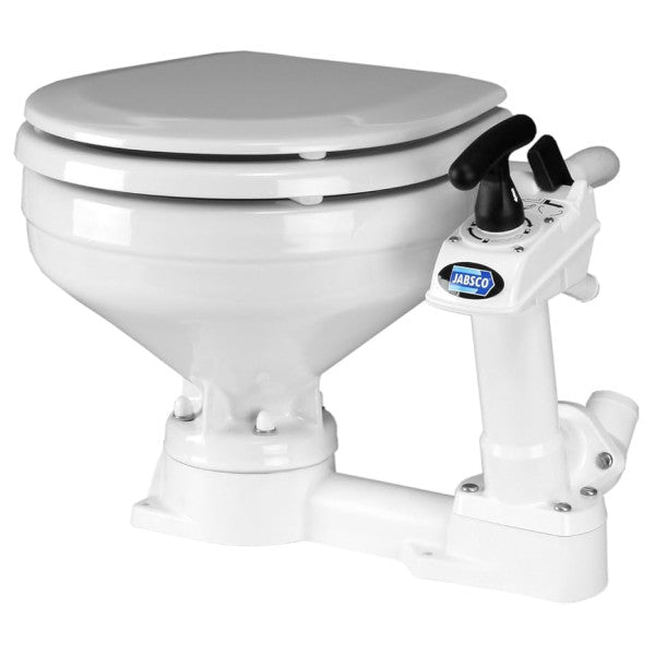 Toilette marine manuelle Jabsco 29090-3000 à verrouillage par rotation.