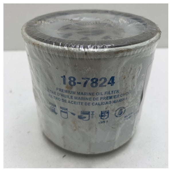 Sierra Marine 18-7824 vidalı yağ filtresi beyaz